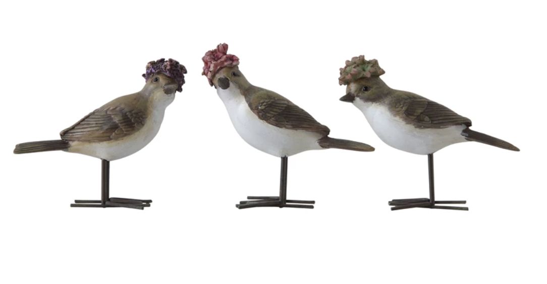 Bird with Flower Hat