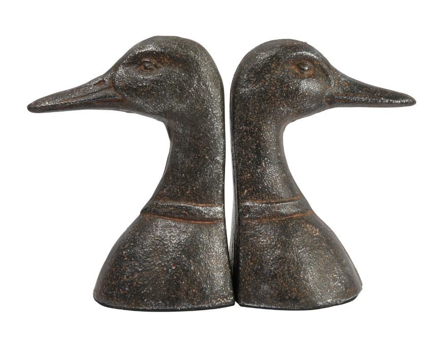 Cast Iron Duck Bookends
