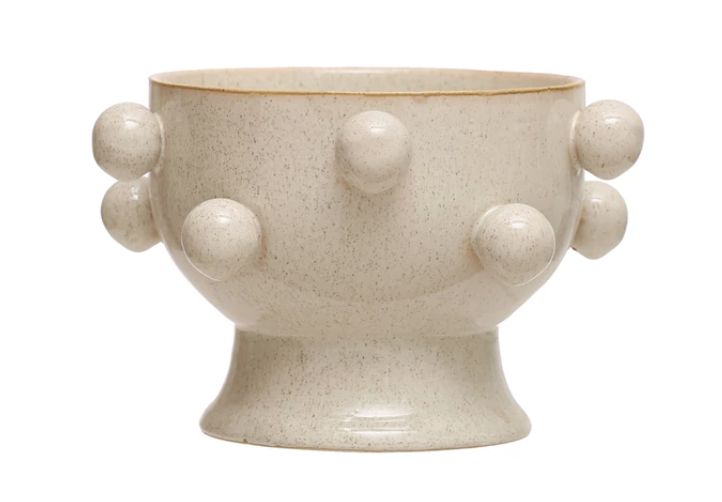 Cream Planter w/ Orbs