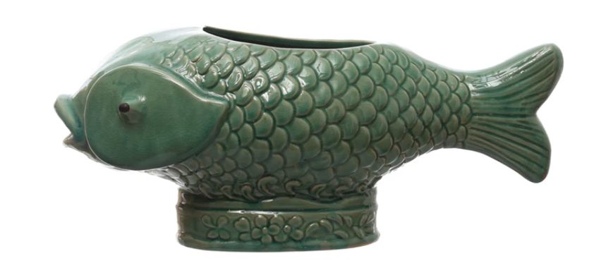Debossed Fish Planter