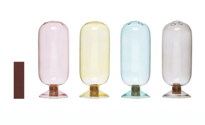 Glass Match Holder Oval