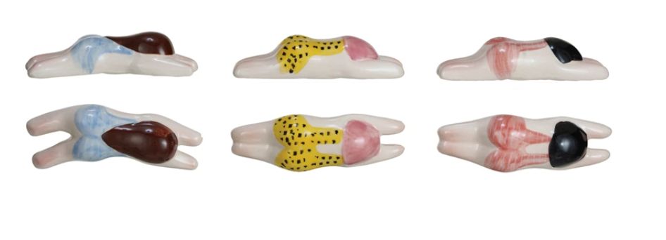 Hand-Painted Floating Swimming Woman