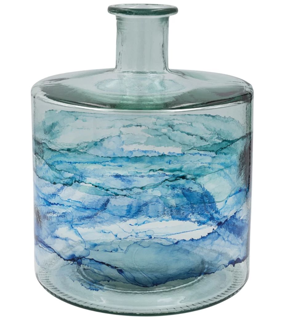 Frances Glass Vase 10 1/4&quot;