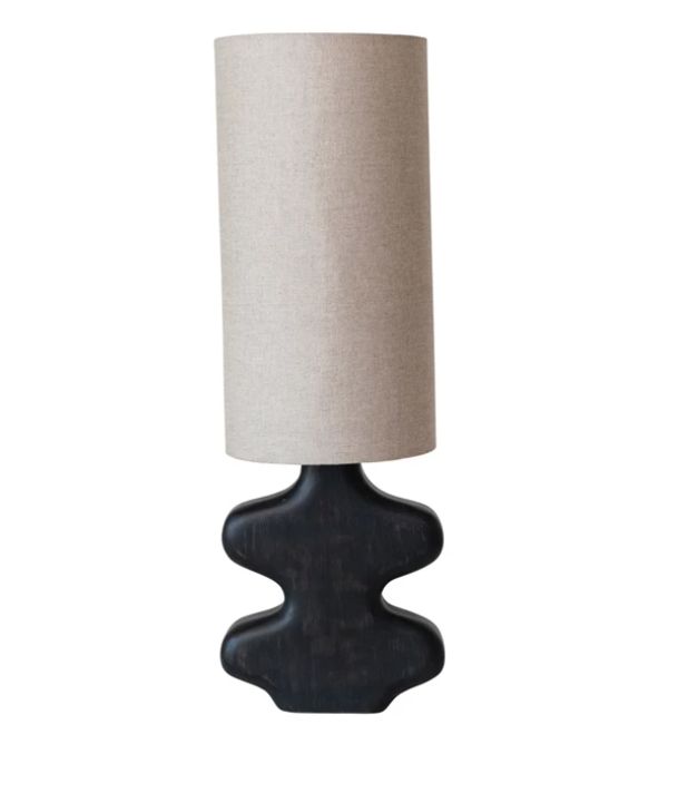 Mango Wood Abstract Table Lamp