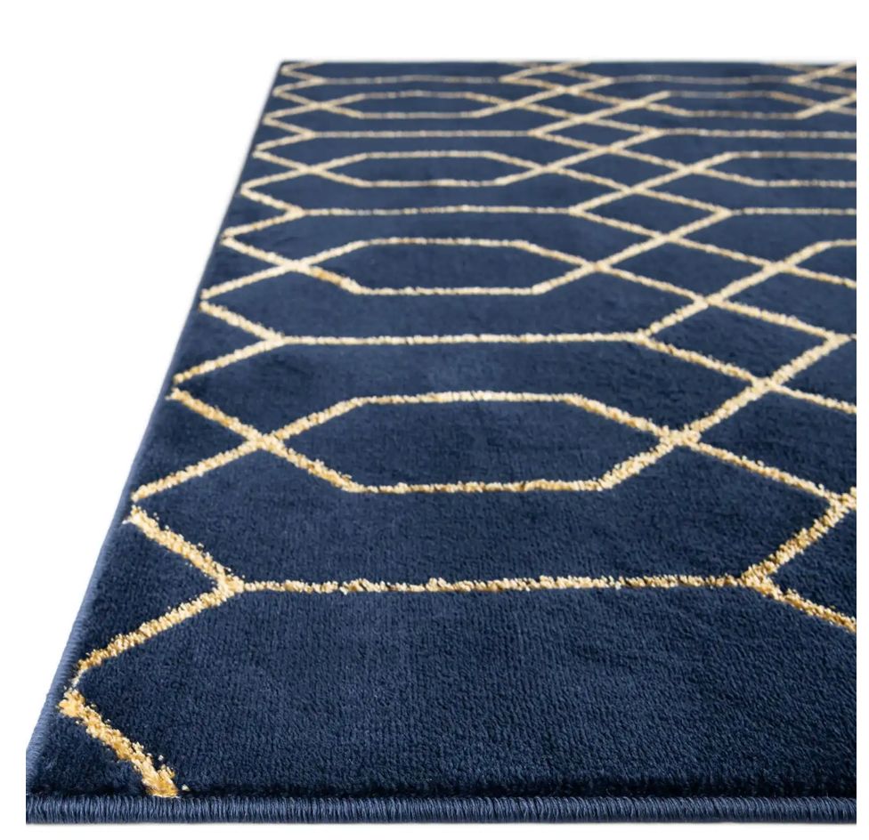 Navy Gold Glam 5&#39; 1 x 8&#39;