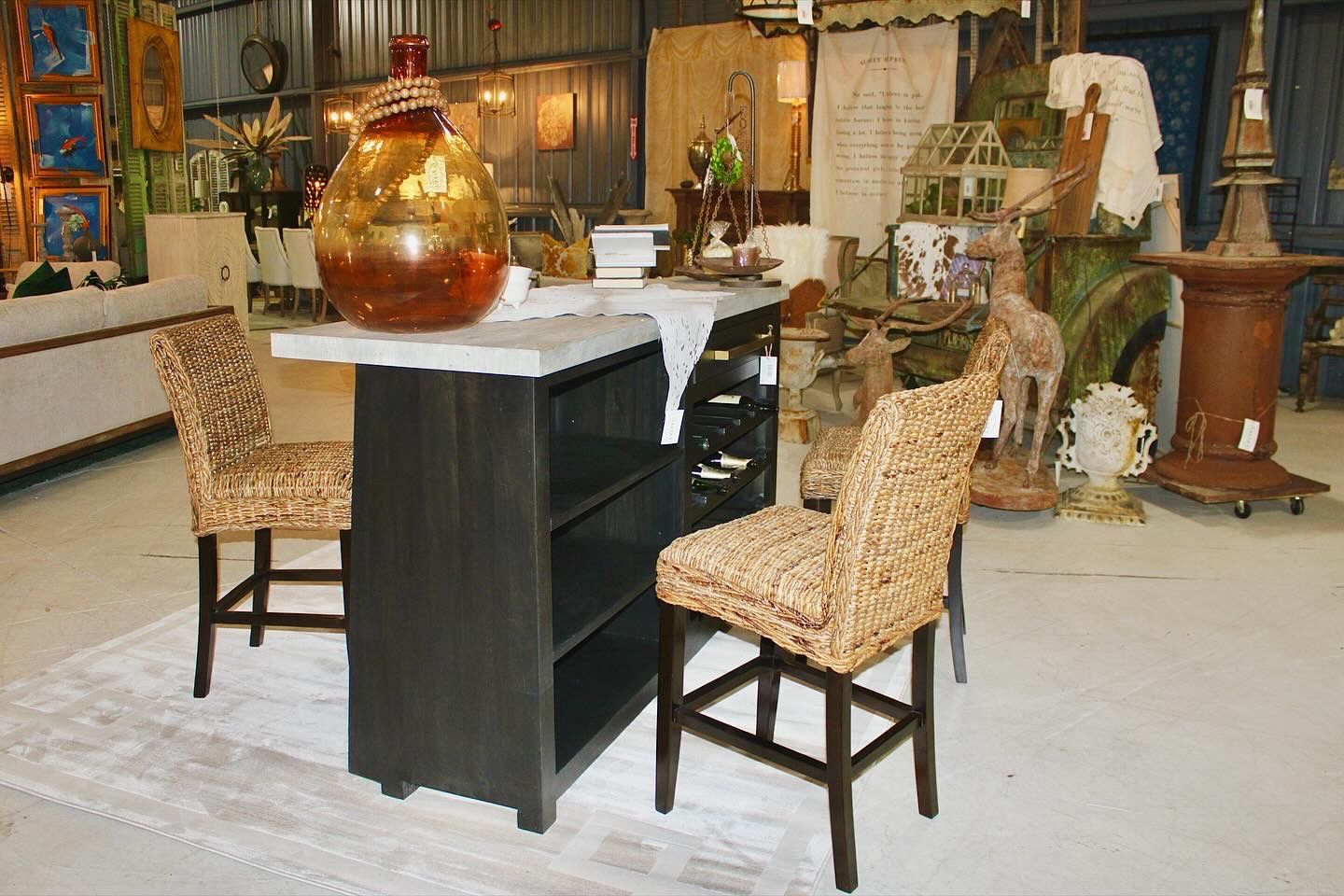 Black/Gray Prism Bar Cabinet