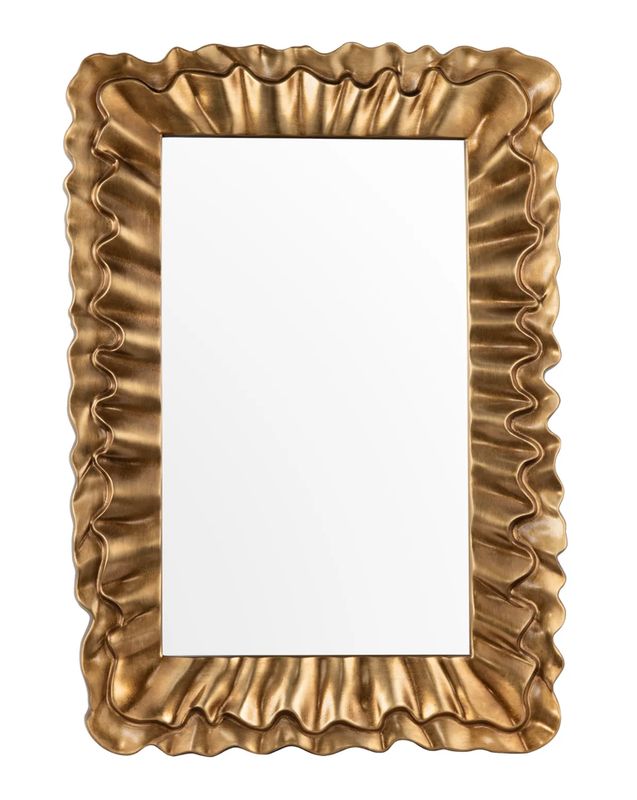 28&quot;X40&quot; Gold Scalloped Mirror