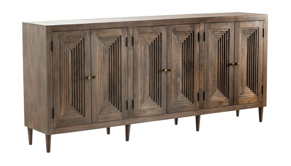 Grey 6 Door Sideboard