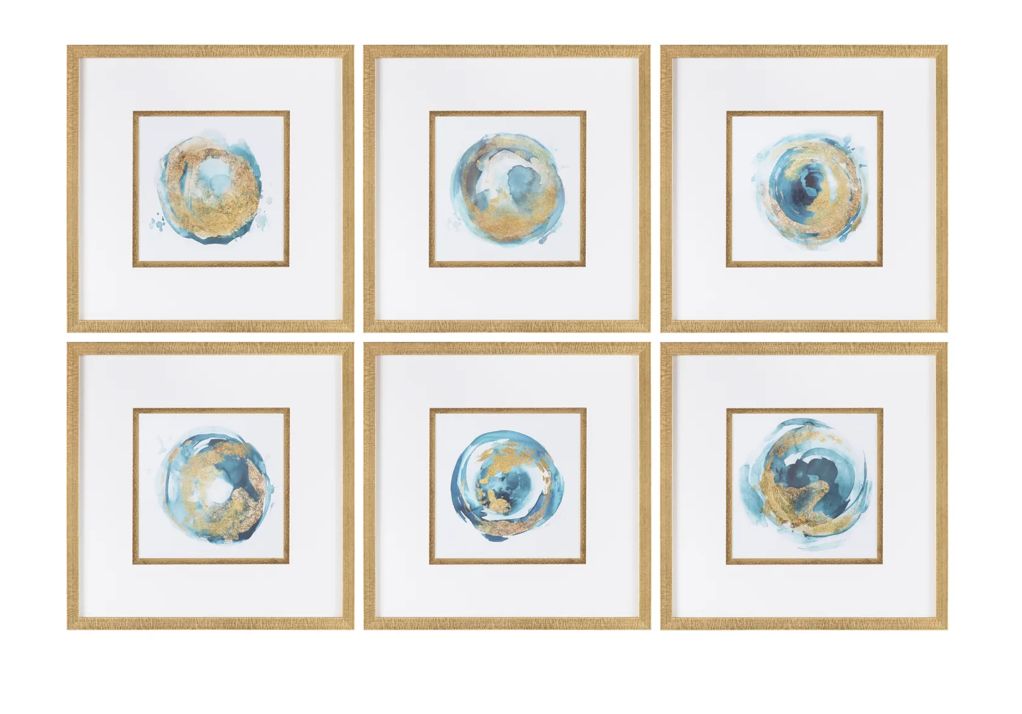 Gold Framed Wall Art S/2