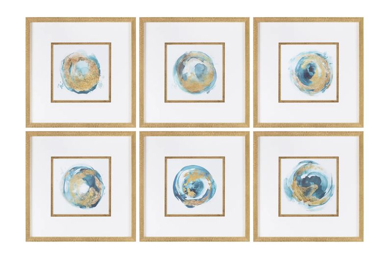 Gold Framed Wall Art S/2