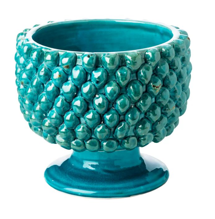 Turquoise Pinecone Planter
