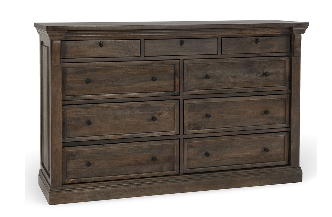Adelaide Wood 9Dwr Dresser Cocoa Brown