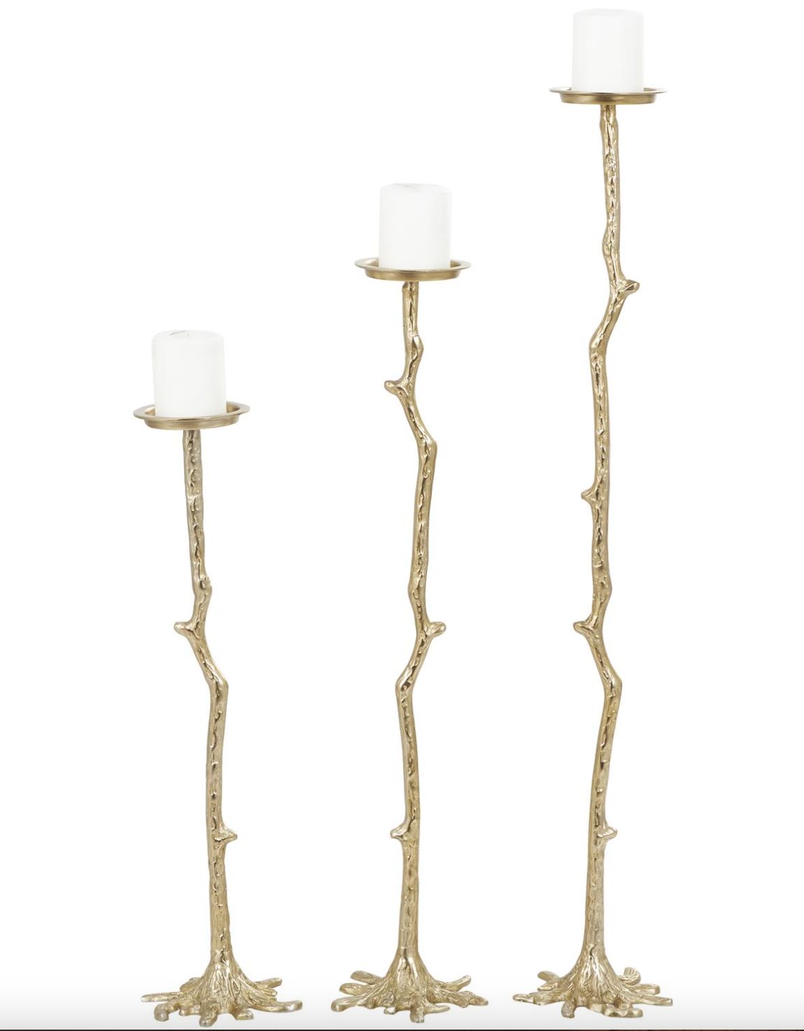 Alum Gold Candle Stick Holder
