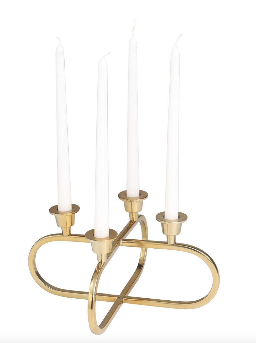 Alum SS Candle Holder 8”