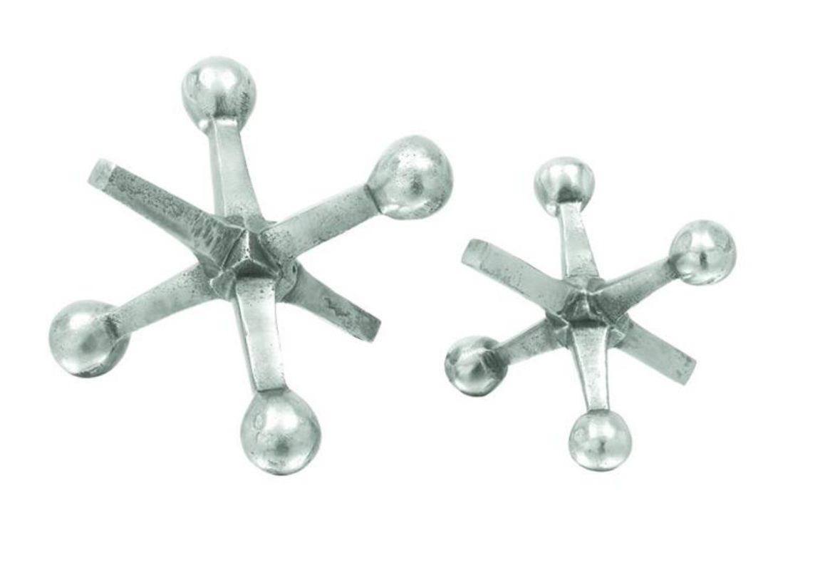 Alum Silver Jacks S/2