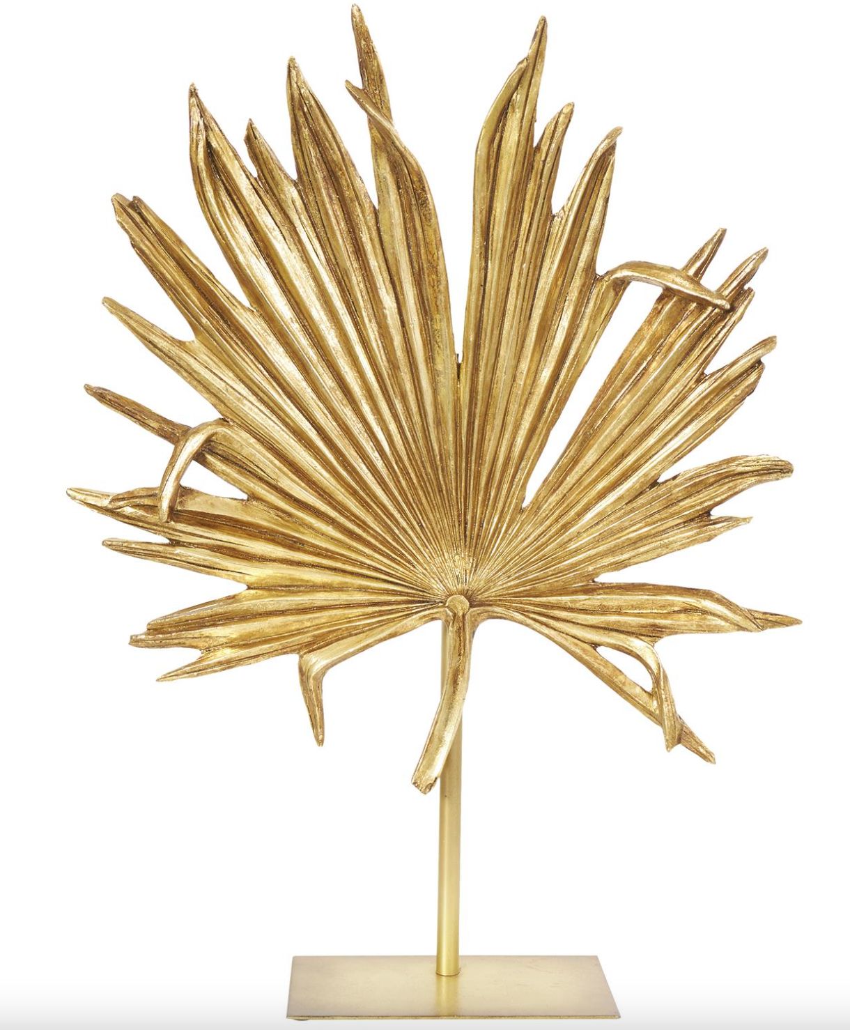 Palm Leaf Gold Stand 20”