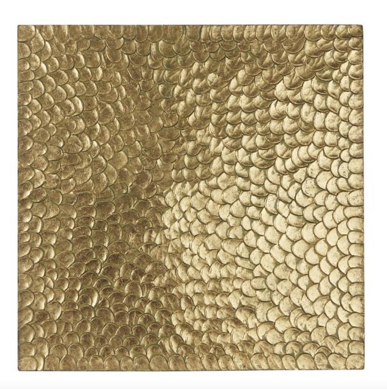 Wood Wall Decor Gold 48”X49”