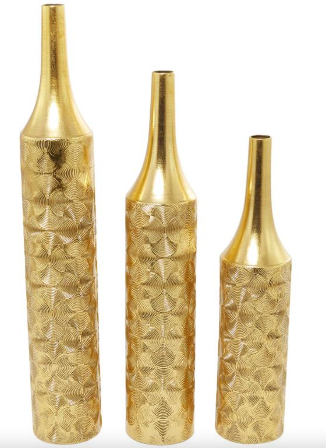 Metal Vase S/3 36”, 30”, 25”