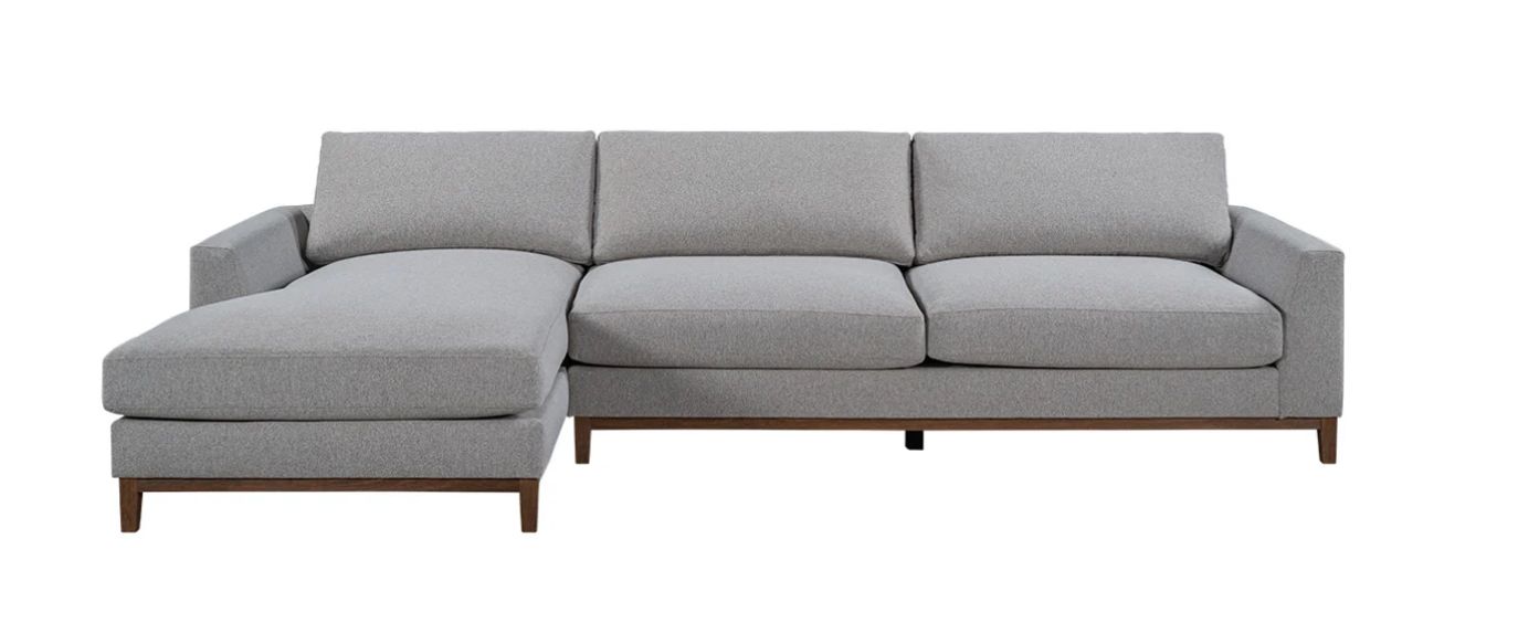 Everett Sectional Left Chaise Gray