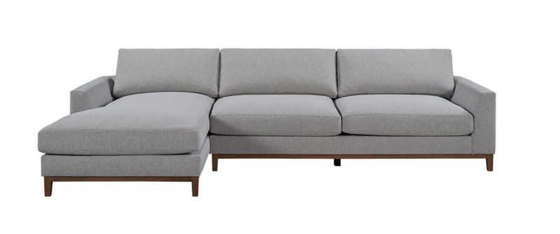 Everett Sectional Left Chaise Gray