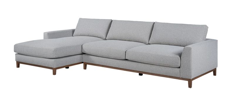 Everett Sectional Left Chaise Gray