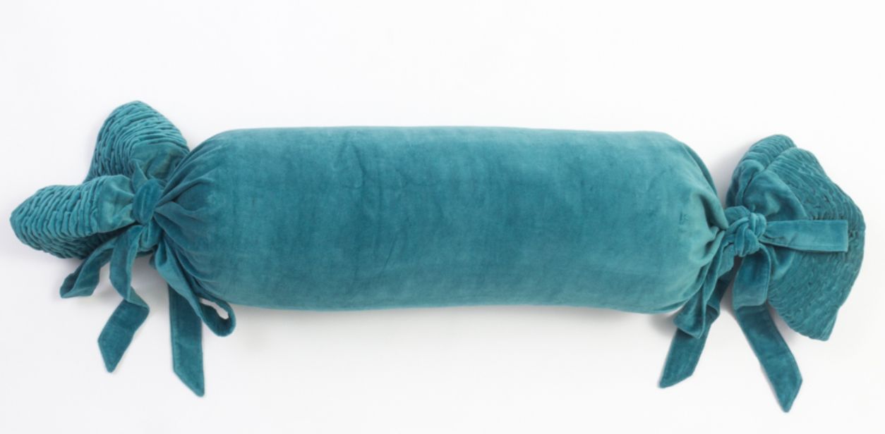 Emesto Large Round Bolster Teal