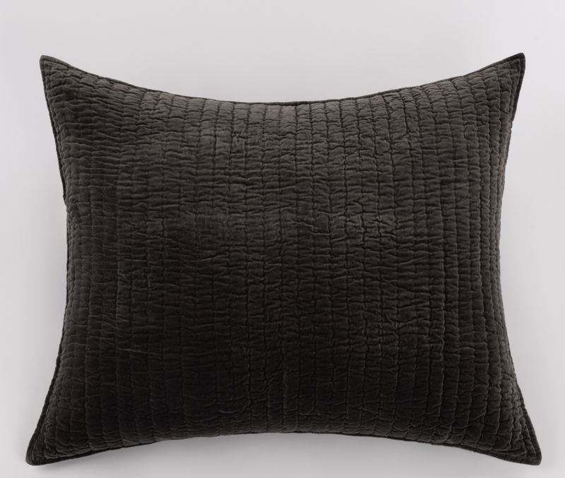 Ethan Charcoal Dutch Euro Sham