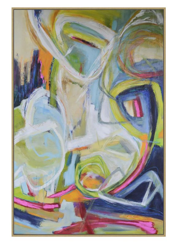 Hand Painted Abstract Constant Knot Art
