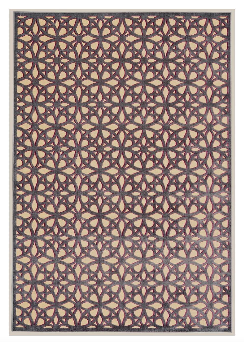 Saphir Cream/Dark Gray 7&#39;6x10&#39;6