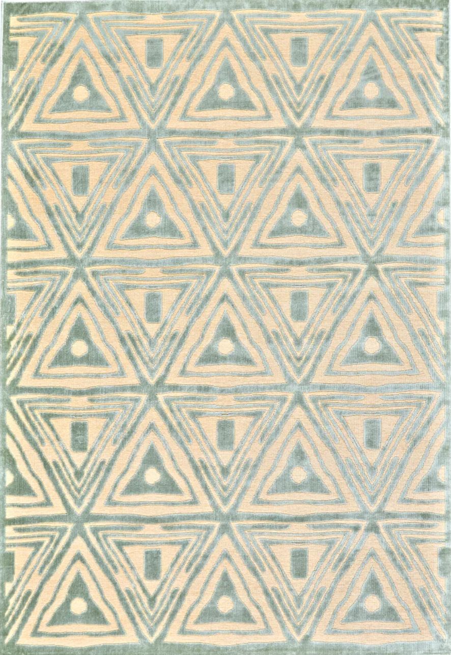 Saphir Cream/Spa Blue 7&#39;6&quot; x 10&#39;6&quot;