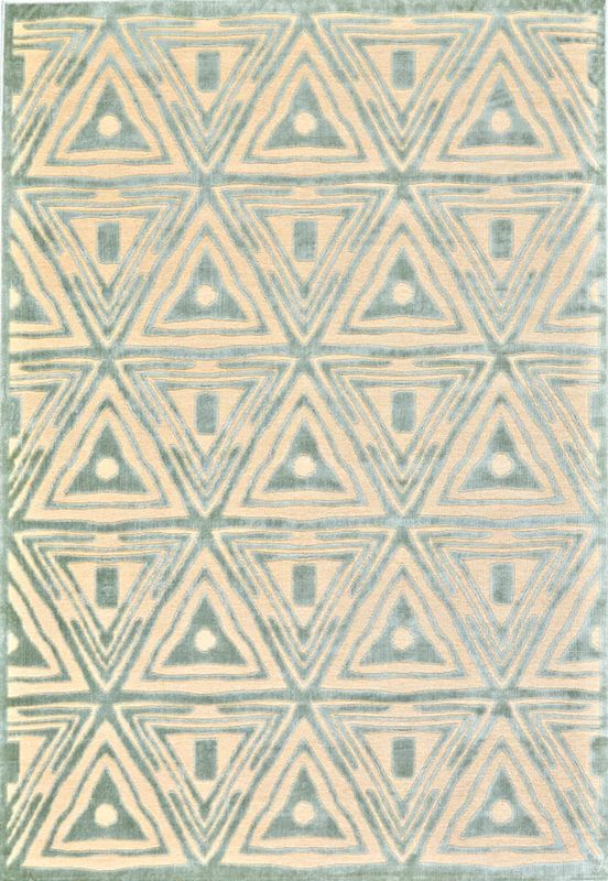 Saphir Cream/Spa Blue 7&#39;6&quot; x 10&#39;6&quot;