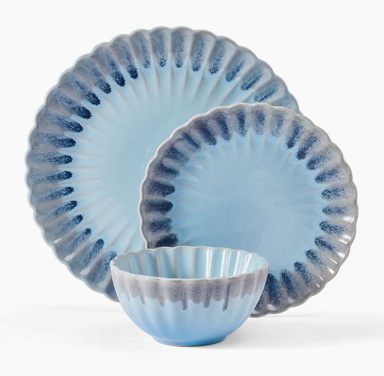 Lucinda 12PC Table Set- 4 of each-Bowl, Dinner &amp; Salad Plate
