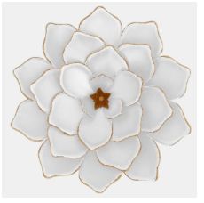 White &amp; Gold Wallflower 20&quot;