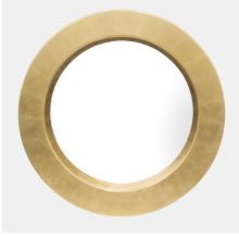 47x47 Gold Disc Mirror