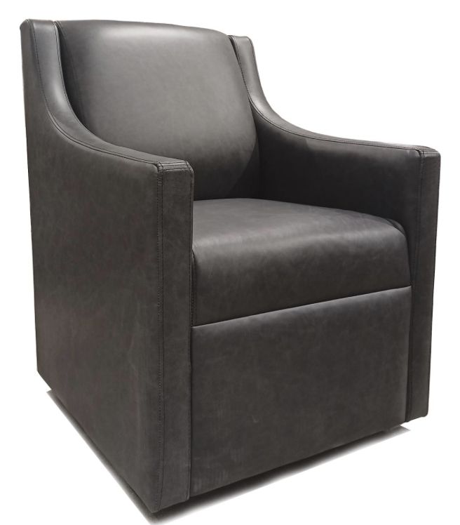 Connor Leather Swivel Tuscany Walnut