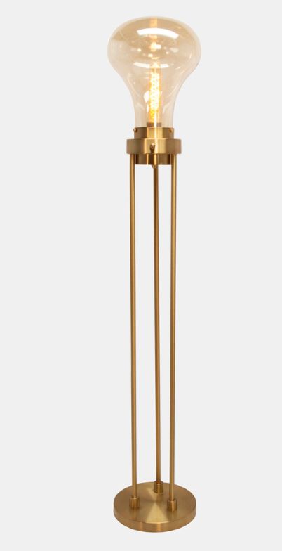 Glass Light Bulb Floor Lamp 55&quot;