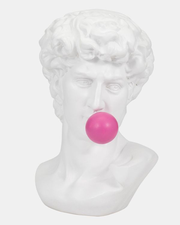 White Greek God Head W/gum 13&quot;