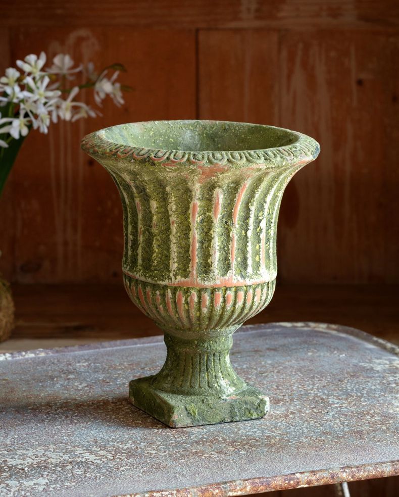 Aged Garden Urn Large