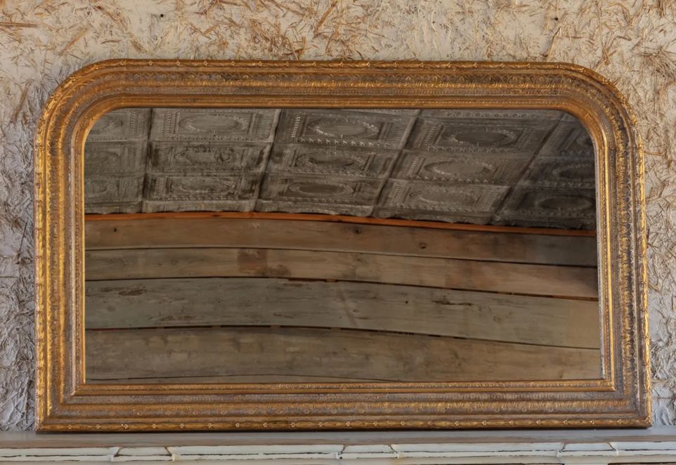 Horizontal Gold Mirror 55  x 33