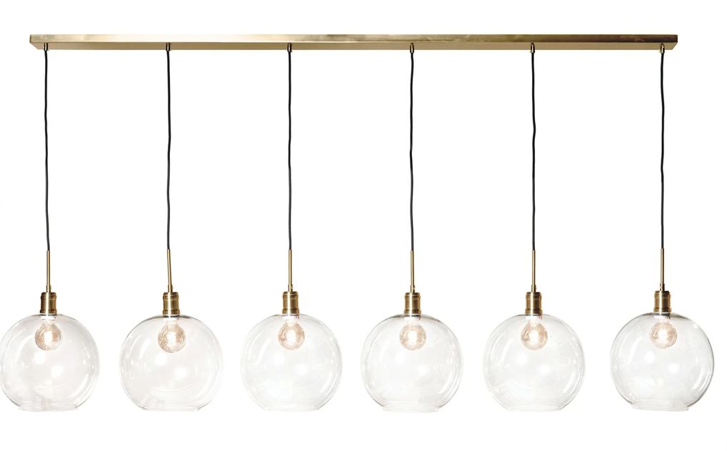 Luca Brass Chandelier  20&quot;-139&quot; Adjustable