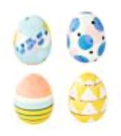 Artistic Eggs Set of 4