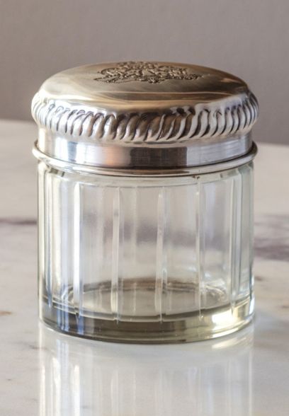 Antique Silver Tobacco Jar