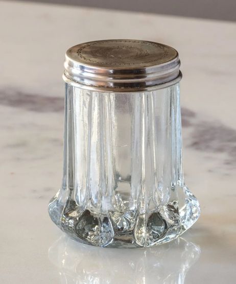 Antique Silver Vanity Jar