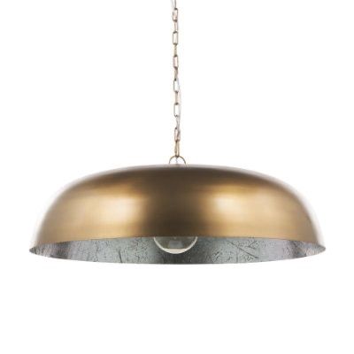 Sanne Ant. Gold Metal W/Silver Pendant Wide
