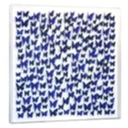 Blue Butterfly Acrylic Shadowbox Art