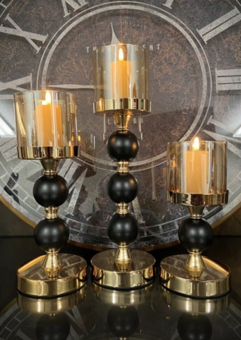 Nora Candlesticks S/3