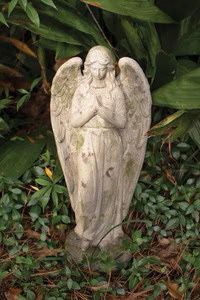 Faux Concrete Angel Statue