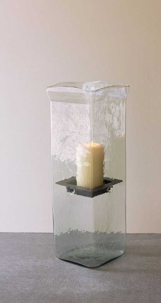 Large Square Candle Hurricane