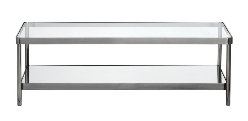 Brushed Metal Coffee Table 50 x 24 x 16