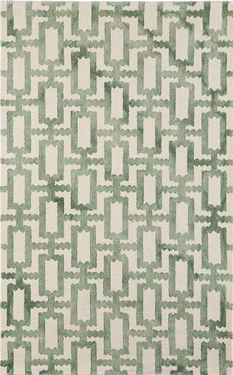 Green Ivory Lorrain 8x11